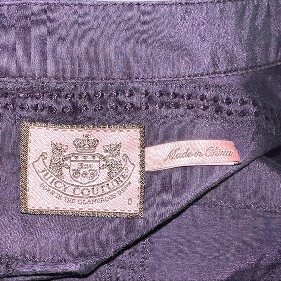 JUICY COUTURE PURPLE SILK & COTTON SIZE 0 - Picture 5 of 6